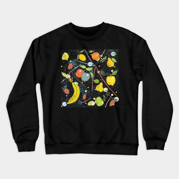 Fruits Crewneck Sweatshirt by Kristina Stellar Scandinavian Land